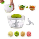 Manual Processor 500ml-Food Cutter with 3 Blades