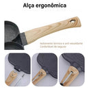 Nonstick Frying Pan With 3 Partitions Frying Egg Bacon Meat Chicken Snack Multipurpose.