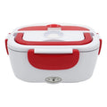 Marmita Elétrica Termica Bivolt Veicular Tomada 2 Cabos Aquecedora De Alimentos Lunch Box Com Divisórias Colher Carro Caminhao