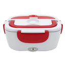 Marmita Elétrica Termica Bivolt Veicular Tomada 2 Cabos Aquecedora De Alimentos Lunch Box Com Divisórias Colher Carro Caminhao