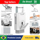 kit de escova de limpeza 8 em 1 multifuncional portátil para celular/ computador/fone de ouvido.