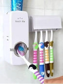 Dispenser Aplicador Creme Dental Automatico com Suporte p/ Escovas // FRETE GRÁTIS