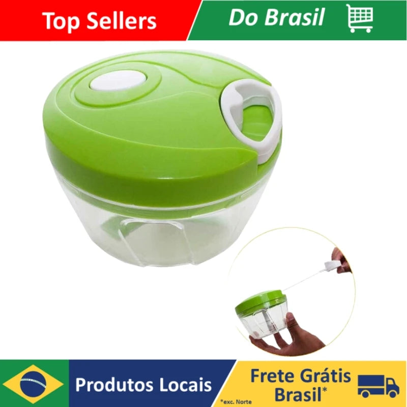 Manual Processor 500ml-Food Cutter with 3 Blades
