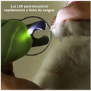 Alicate de lixar unhas 3 em 1 com luz LED para cães e gatos