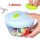 Manual Processor 500ml-Food Cutter with 3 Blades