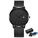 CRRJU Men's Watch Ultra-thin Top Brand Luxury Japan Movement WristWatch Waterproof Sport Steel Quartz Clock Relogio Masculino