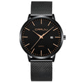 CRRJU Men's Watch Ultra-thin Top Brand Luxury Japan Movement WristWatch Waterproof Sport Steel Quartz Clock Relogio Masculino