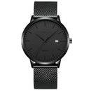CRRJU Men's Watch Ultra-thin Top Brand Luxury Japan Movement WristWatch Waterproof Sport Steel Quartz Clock Relogio Masculino