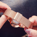 Hannah Martin New 2021 Top Brand Luxury Japan Quartz Wristwatch Stainless Steel Rose Gold Waterproof Watch for Women reloj mujer