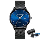 CRRJU Men's Watch Ultra-thin Top Brand Luxury Japan Movement WristWatch Waterproof Sport Steel Quartz Clock Relogio Masculino