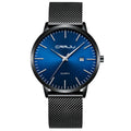 CRRJU Men's Watch Ultra-thin Top Brand Luxury Japan Movement WristWatch Waterproof Sport Steel Quartz Clock Relogio Masculino