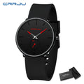 CRRJU Men Women Set Couple Fashion Casual Silicone Watches Ladies Simple Dial Quartz Wristwatches Dress Clock Montre Femme
