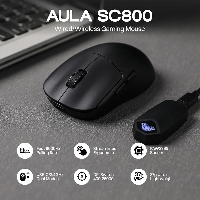 Mouse Gamer Ultraleve 8K
