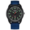 Original XINEW Brand Men Watches Students Fashion Nylon Band Sports Simple Date Quartz Watch Black Montre Homme Reloj Hombre
