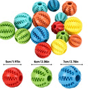 Dog Toy Ball Bite Resistant Teething Toys Balls for Small/Medium/Large Dog and Puppy Cat Dog Pet Food Treat Feeder Chew Tooth