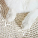 Pet Cat Bed Round Hand Woven Rattan Wear-resistant Cat Bed Summer Cooling Pet Bed Indoor Sleeping House Pet Products Accessories