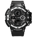 YIKAZE Multifunction Men's Sports Watch LED Digital Watch Big Dial Waterproof Luminous Men Sport Watch Electronic Watches