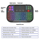 Mini Teclado Sem Fio com Touchpad