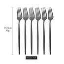 6Pcs Mirror Dinner Forks Cutlery Gold Stainless Steel Fork Flatware Kitchen Silverware Western Dinnerware Restaurant Fork Set