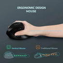 Mouse Vertical Ergonômico Bluetooth