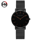 Hannah Martin New 2021 Top Brand Luxury Japan Quartz Wristwatch Stainless Steel Rose Gold Waterproof Watch for Women reloj mujer