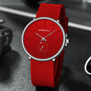 CRRJU Men Women Set Couple Fashion Casual Silicone Watches Ladies Simple Dial Quartz Wristwatches Dress Clock Montre Femme