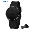 CRRJU Men Women Set Couple Fashion Casual Silicone Watches Ladies Simple Dial Quartz Wristwatches Dress Clock Montre Femme