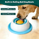 Interactive Pet Hide Food Toy Fun Licking Slow Feeder Bowl Anti Slip Ball Shaped Bone Broth Lick Bowl Anxiety Relief Training