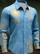 Camisa masculina de manga comprida com estampa