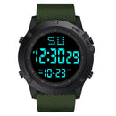 YIKAZE Multifunction Men's Sports Watch LED Digital Watch Big Dial Waterproof Luminous Men Sport Watch Electronic Watches