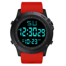 YIKAZE Multifunction Men's Sports Watch LED Digital Watch Big Dial Waterproof Luminous Men Sport Watch Electronic Watches