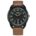 Original XINEW Brand Men Watches Students Fashion Nylon Band Sports Simple Date Quartz Watch Black Montre Homme Reloj Hombre