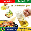 Brazil 2in1 500ml Glass Oil Sprayer Oil Spray Bottle Oil Tank BBQ Kitchen Baking BBQ Picnic Kitchen Tools for Businesses