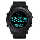 YIKAZE Multifunction Men's Sports Watch LED Digital Watch Big Dial Waterproof Luminous Men Sport Watch Electronic Watches