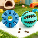 Dog Toy Ball Bite Resistant Teething Toys Balls for Small/Medium/Large Dog and Puppy Cat Dog Pet Food Treat Feeder Chew Tooth