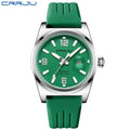 CRRJU Casual Quartz Wristwatch Fashion Waterproof Men's Watches Sport Silicone Strap Male Luminous Clock Relogio Masculino