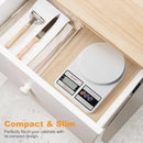 Digital Kitchen Scale 22lb/10kg Capacity, Stainless Steel Food Scale with oz/g Units | Replaceable Battery Power