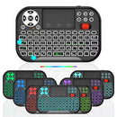 Mini Teclado Sem Fio com Touchpad
