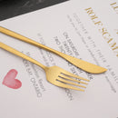 6Pcs Mirror Dinner Forks Cutlery Gold Stainless Steel Fork Flatware Kitchen Silverware Western Dinnerware Restaurant Fork Set