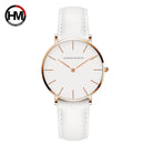 Hannah Martin New 2021 Top Brand Luxury Japan Quartz Wristwatch Stainless Steel Rose Gold Waterproof Watch for Women reloj mujer