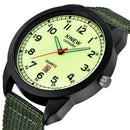 Original XINEW Brand Men Watches Students Fashion Nylon Band Sports Simple Date Quartz Watch Black Montre Homme Reloj Hombre
