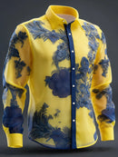 Camisa masculina de manga comprida com estampa