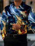 Camisa masculina de manga comprida com estampa