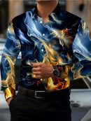 Camisa masculina de manga comprida com estampa