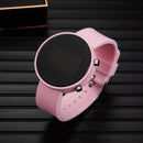 Fashion Women Digital Wrist Watches Simple Round Dial Led Watch for Woman Casual Sport Ladies Electronic Clock reloj digital