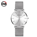 Hannah Martin New 2021 Top Brand Luxury Japan Quartz Wristwatch Stainless Steel Rose Gold Waterproof Watch for Women reloj mujer
