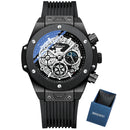 CHENXI New Watches Mens Luxury Brand Big Dial Watch Men Creative Dial Waterproof Quartz Wristwatch Sports Chronograph Clock Date