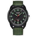 Original XINEW Brand Men Watches Students Fashion Nylon Band Sports Simple Date Quartz Watch Black Montre Homme Reloj Hombre