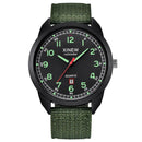 Original XINEW Brand Men Watches Students Fashion Nylon Band Sports Simple Date Quartz Watch Black Montre Homme Reloj Hombre