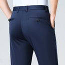 Brand Clothing Summer Thin Men's Stretch Suit Pants Business Slim Straight Work Office Black Formal Trousers Men Plus Size 40